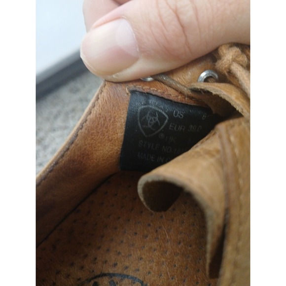 Ariat Jamie Lace Up Kilties Tassel Brown Leather Dress Shoes Oxfords Western 8 - Picture 8 of 8